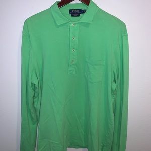 Featherweight Mesh Long sleeve polo